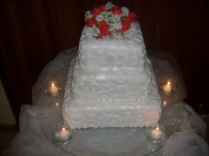 foto torta boda de pisos